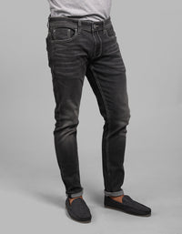 Grey 5 Pocket Low-Rise Ankle Length Stretch Jeans