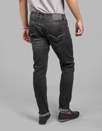 Grey 5 Pocket Low-Rise Ankle Length Stretch Jeans