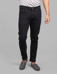 Black 5 Pocket Low-Rise Ankle Length Stretch Jeans
