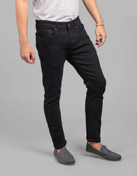 Black 5 Pocket Low-Rise Ankle Length Stretch Jeans