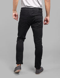 Black 5 Pocket Low-Rise Ankle Length Stretch Jeans