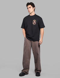MED BROWN 5 Pocket Extra Loose Fit Jeans