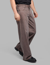 MED BROWN 5 Pocket Extra Loose Fit Jeans