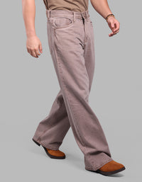 LT BROWN 5 Pocket Extra Loose Fit Jeans