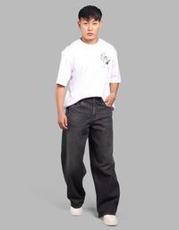 DK CHARCOAL 5 Pocket Extra Loose Fit Jeans