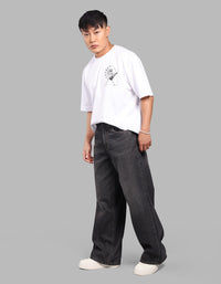 DK CHARCOAL 5 Pocket Extra Loose Fit Jeans