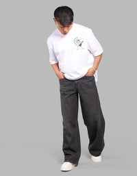 DK CHARCOAL 5 Pocket Extra Loose Fit Jeans