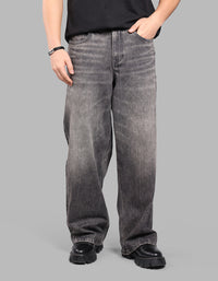 CHARCOAL 5 Pocket Extra Loose Fit Jeans