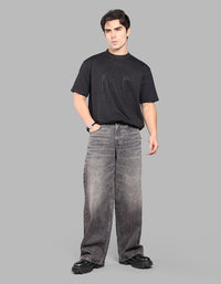 CHARCOAL 5 Pocket Extra Loose Fit Jeans