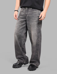 CHARCOAL 5 Pocket Extra Loose Fit Jeans