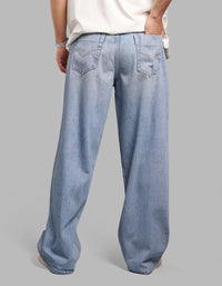 LT BLUE 5 Pocket Extra Loose Fit Jeans