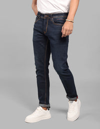 Dk Blue 5 Pocket Low-Rise Ankle Length Stretch Jeans