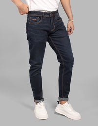 Dk Blue 5 Pocket Low-Rise Ankle Length Stretch Jeans