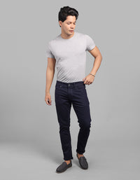 Dk Blue 5 Pocket Low-Rise Ankle Length Stretch Jeans