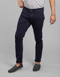 Dk Blue 5 Pocket Low-Rise Ankle Length Stretch Jeans