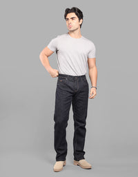 Dk Blue 5 Pocket Midrise, Comfort And Straight Fit Stretch Jeans