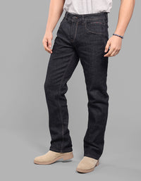 Dk Blue 5 Pocket Midrise, Comfort And Straight Fit Stretch Jeans