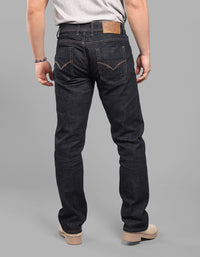 Dk Blue 5 Pocket Midrise, Comfort And Straight Fit Stretch Jeans