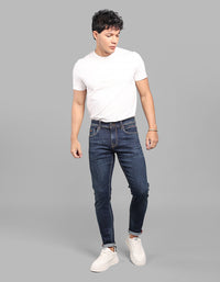 Dk Blue 5 Pocket Low-Rise Ankle Length Stretch Jeans