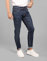 Dk Blue 5 Pocket Low-Rise Ankle Length Stretch Jeans