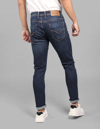 Dk Blue 5 Pocket Low-Rise Ankle Length Stretch Jeans