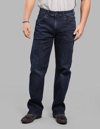 DK BLUE 5 Pocket Midrise Loose Fit Stretch Jeans