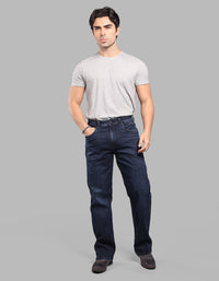 DK BLUE 5 Pocket Midrise Loose Fit Stretch Jeans