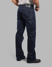 DK BLUE 5 Pocket Midrise Loose Fit Stretch Jeans