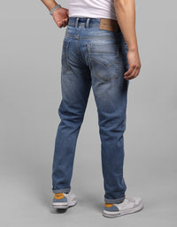 Med Blue 5 Pocket Low-Rise Ankle Length Stretch Jeans