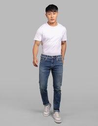 Dark Blue Low-Rise Ankle Length Stretch Jeans