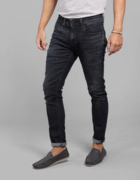 Med Blue 5 Pocket Low-Rise Ankle Length Stretch Jeans