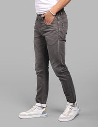 Med Brown Low-Rise Ankle Length Stretch Jeans