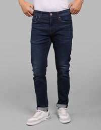 Dark Blue Low-Rise Ankle Length Stretch Jeans