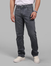 Petrol Midrise, Comfort And Straight Fit Stretch Jeans