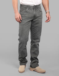Olive Midrise, Comfort And Straight Crop Length Stretch Jeans