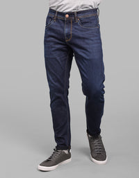 Dk Blue 5 Pocket Low-Rise Ankle Length Stretch Jeans