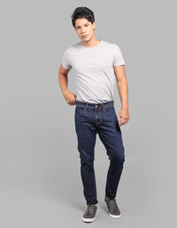Dk Blue 5 Pocket Low-Rise Ankle Length Stretch Jeans