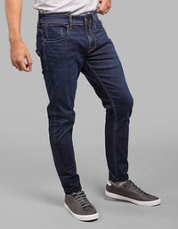 Dk Blue 5 Pocket Low-Rise Ankle Length Stretch Jeans