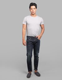 Dark Blue Low-Rise Ankle Length Stretch Jeans