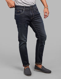 Dark Blue Low-Rise Ankle Length Stretch Jeans
