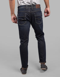 Dark Blue Low-Rise Ankle Length Stretch Jeans