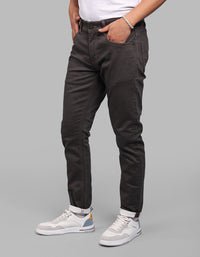 Brown 5 Pocket Low-Rise Ankle Length Stretch Jeans