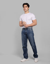 Charcoal 5 Pocket Midrise, Comfort And Straight Fit Stretch Jeans