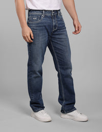 Charcoal 5 Pocket Midrise, Comfort And Straight Fit Stretch Jeans