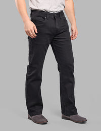 BLACK 5 Pocket Midrise Loose Fit Stretch Jeans