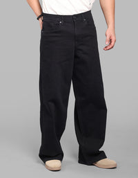 Black 5 Pocket Extra Loose Fit Jeans