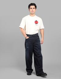 Dk Blue 5 Pocket Extra Loose Fit Jeans