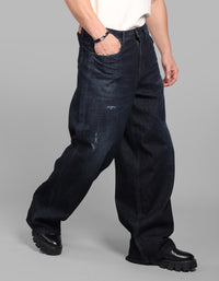 Dk Blue 5 Pocket Extra Loose Fit Jeans