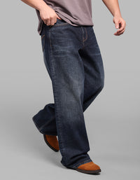Dark Blue Extra Loose Fit Jeans
