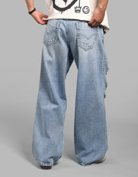 Med Blue Extra Loose Fit Jeans